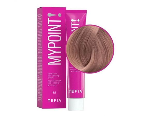 Перманентная крем-краска для волос Mypoint 8.6/ Светлый блондин махагоновый 60 мл TEFIA