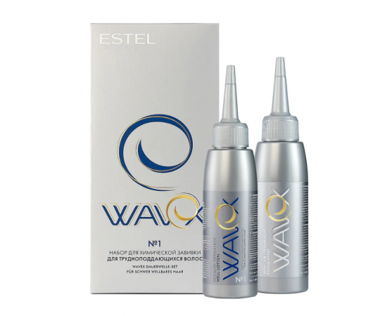 Набор для химической завивки №1 Wavex для трудноподдающихся волос 100 мл*2 Estel
