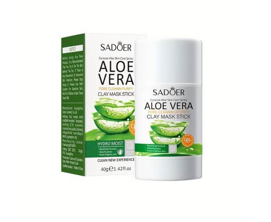 Маска - стик для лица ALOE VERA Глиняная 40 г SADOER