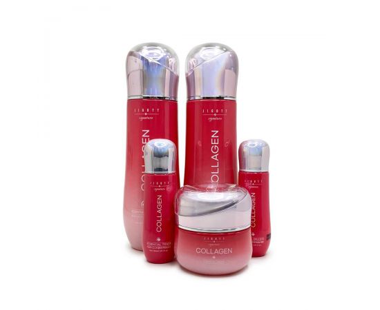 Увлажняющий набор для лица с коллагеном Collagen Essential Skin Care 3Set. Jigott