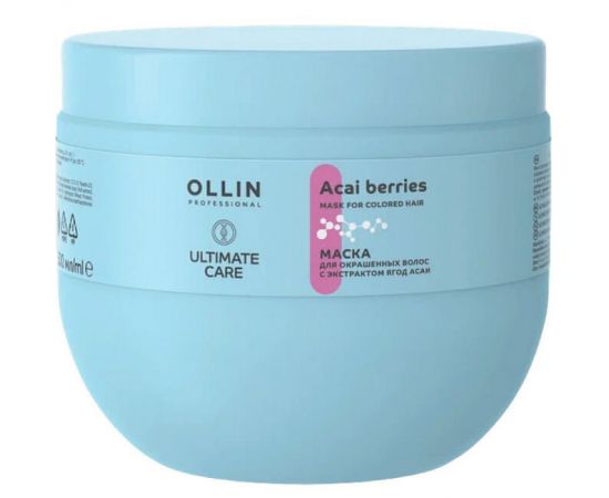 Маска для окрашенных волос с экстрактом ягод асаи / Ultimate Care 500 мл Ollin