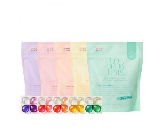 Капсулы для стирки белья / In England Colorfit Powderly Breeze All in One Capsule Detergent 17 г x 30 LODEURLETTE