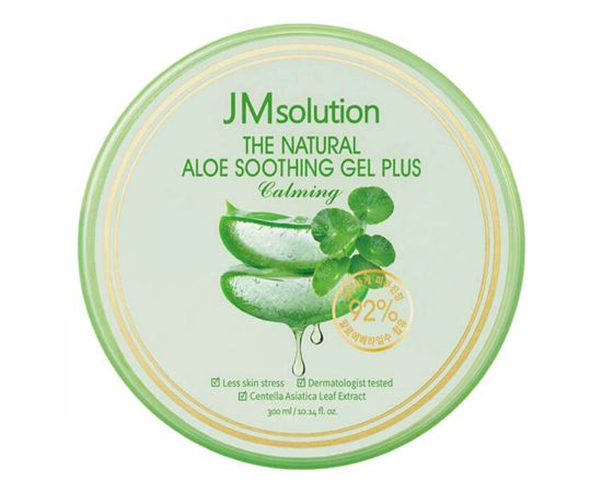 Успокаивающий гель для лица и тела с алоэ и центеллой / The Natural Aloe Soothing Gel Plus Calming, 300 мл JMsolution