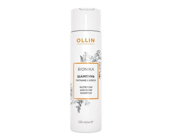 Шампунь для волос «Питание и блеск» / BioNika 250 мл Ollin