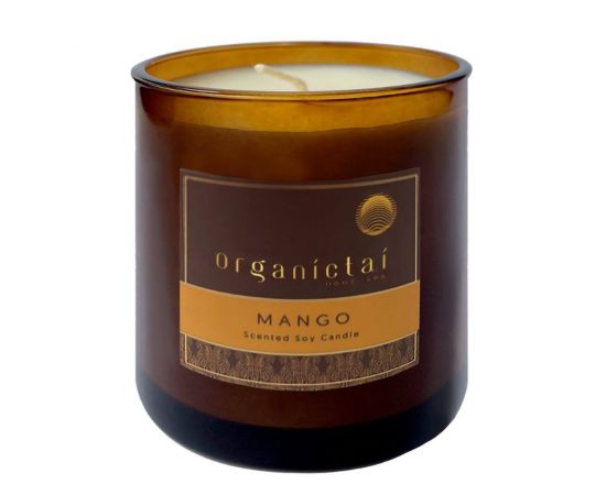 Ароматическая соевая свеча «Манго» 180 мл OrganicTai