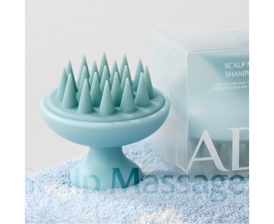 Массажер для мытья волос и кожи головы / Dermatical Shampoo Brush голубой Lador